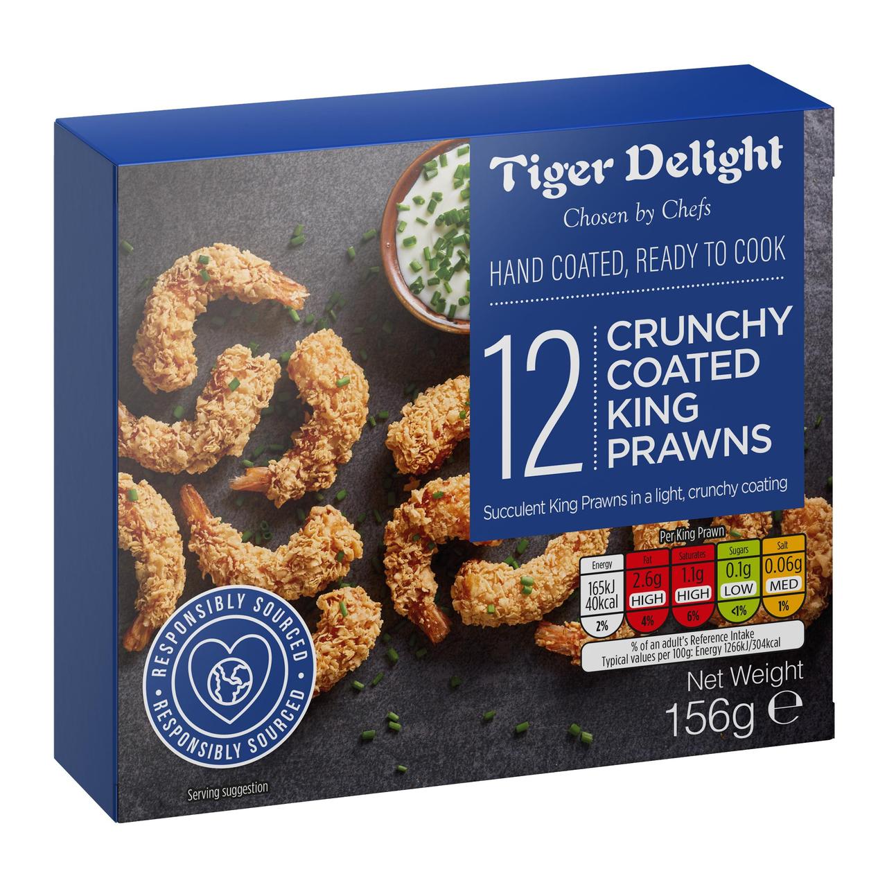 Tiger Delight 12 Crunchy Coated King Prawns