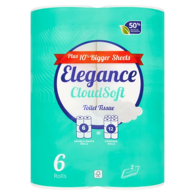 Elegance Double Toilet Rolls 