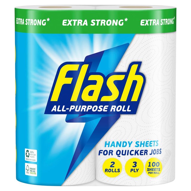 Flash Handy Pack Kitchen Towel  2 per pack