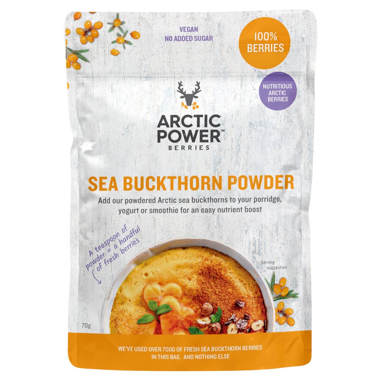 Arctic Power Berries Sea Buckthorn Powder