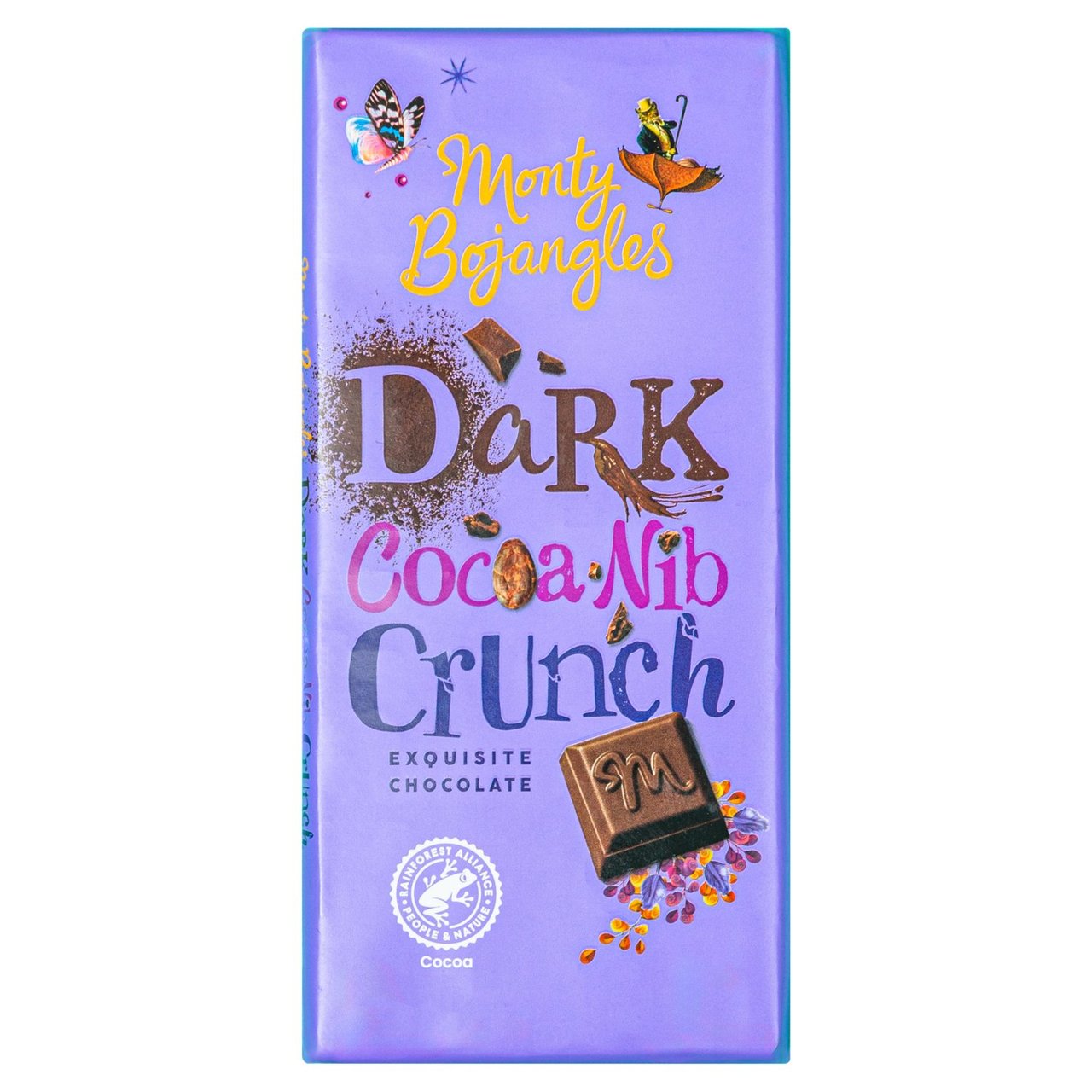 Monty Bojangles Dark Cocoa Nib Crunch Chocolate Bar