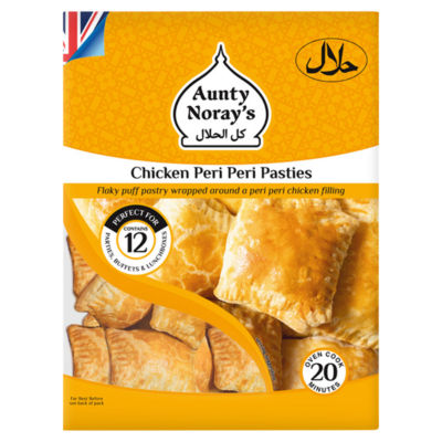 Aunty Noray's 12 Chicken Peri Peri Pasties