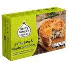 Aunty Noray's Chicken & Mushroom Pies x2