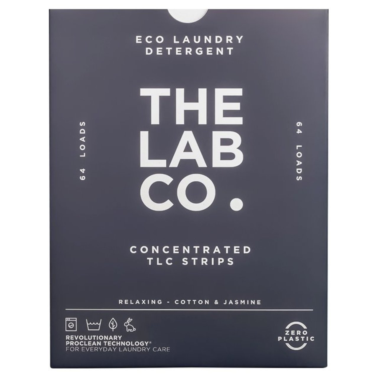 The Lab Co. Laundry Detergent Sheets Non Bio Relaxing Scent 64 Loads