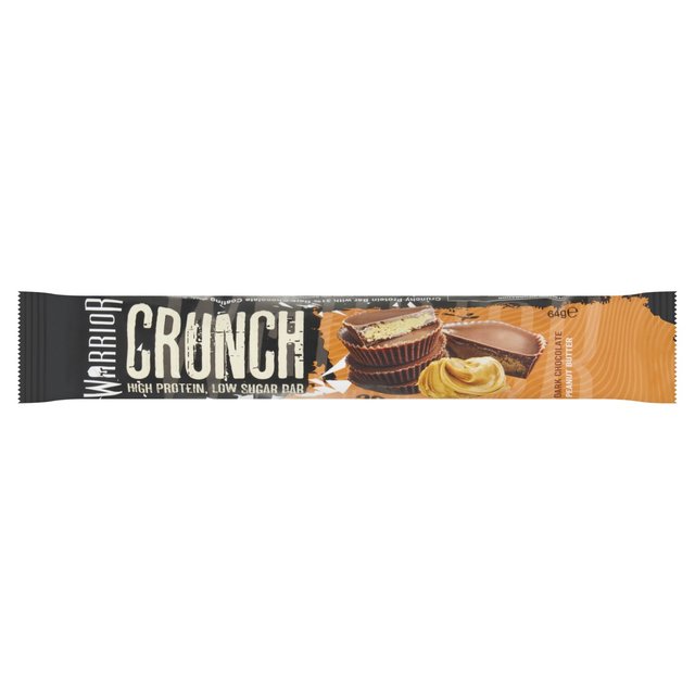 Warrior Crunch Dark Chocolate Peanut Bar  64g