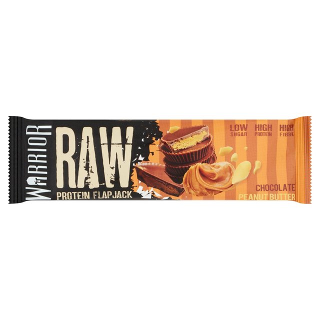 Warrior Raw Protein Flapjack Chocolate Peanut Butter  75g