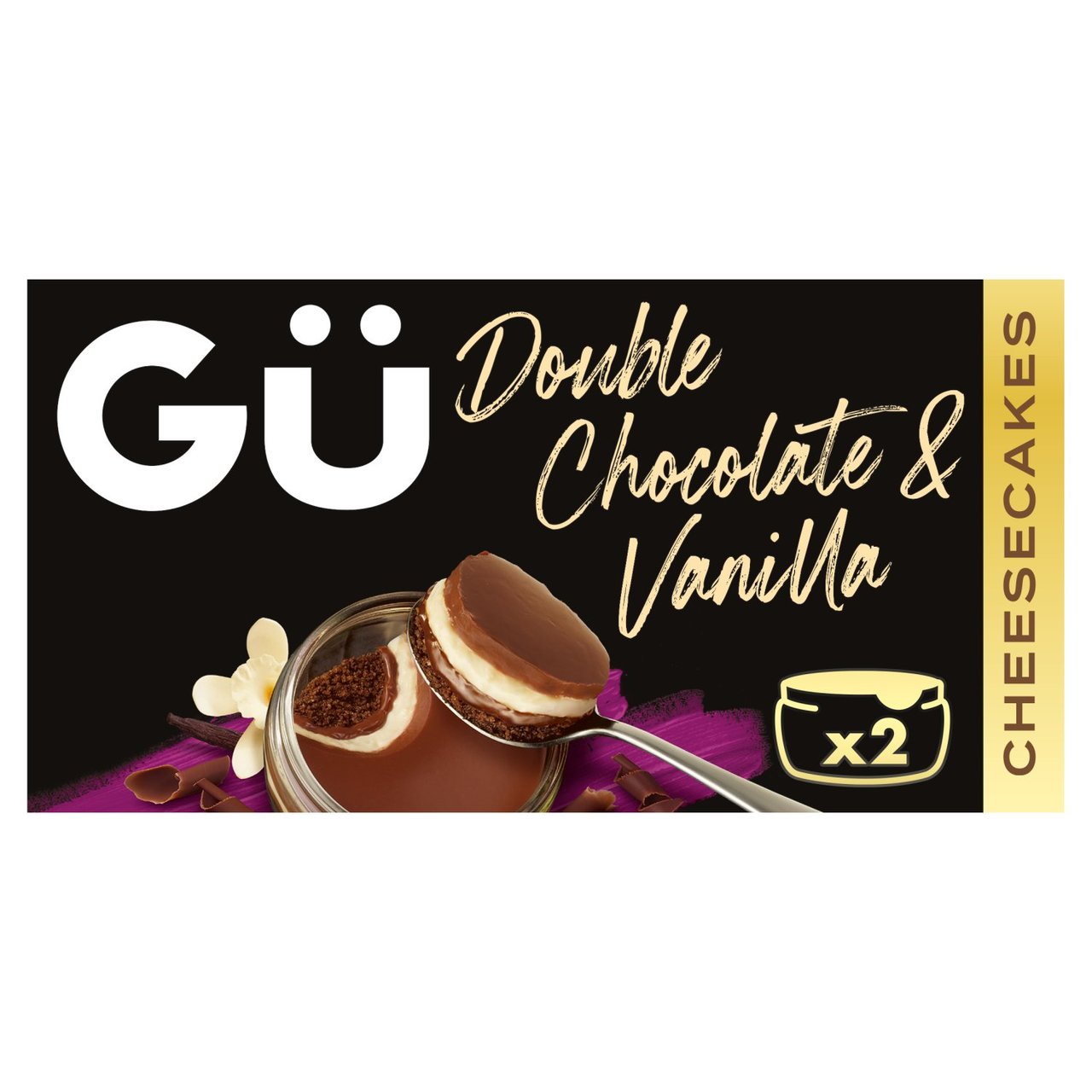 GU Double Chocolate & Vanilla Cheesecake Desserts