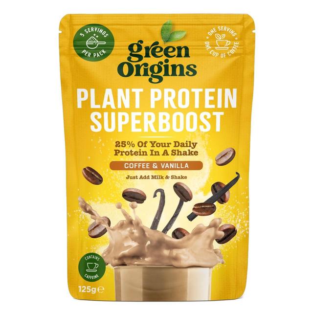 Green Origins Superboost Coffee & Vanilla Plant Protein Powder