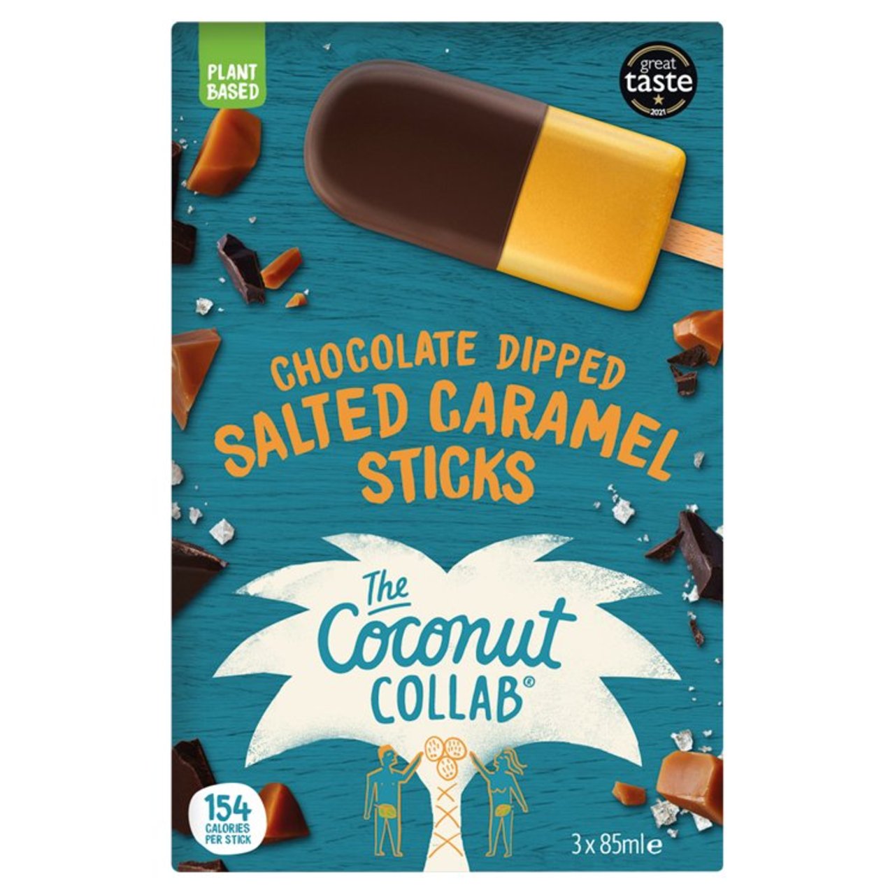 Coconutters Chocolate Dipped Salted Caramel Snowconut Sticks