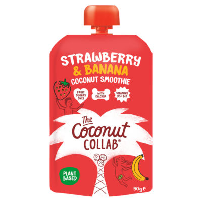 The Coconut Collaborative Strawberry & Banana Coconut Yoghurt Kids Pouch 90g