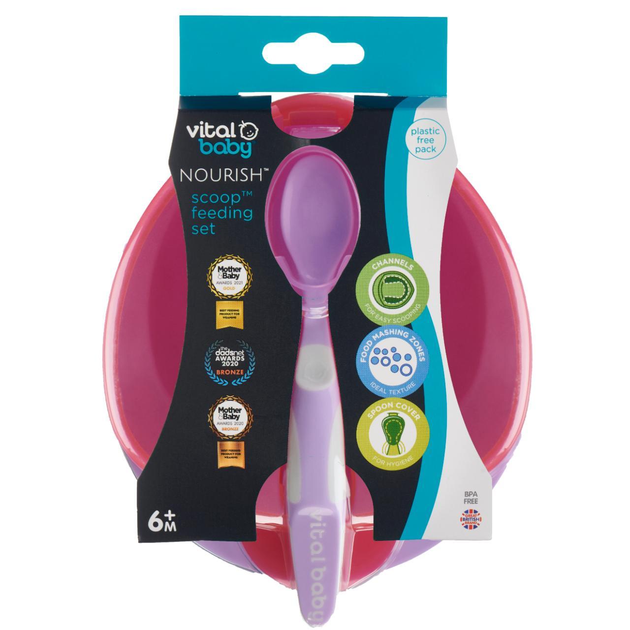 Vital Baby Travel Scoop Feeding Set Fizz