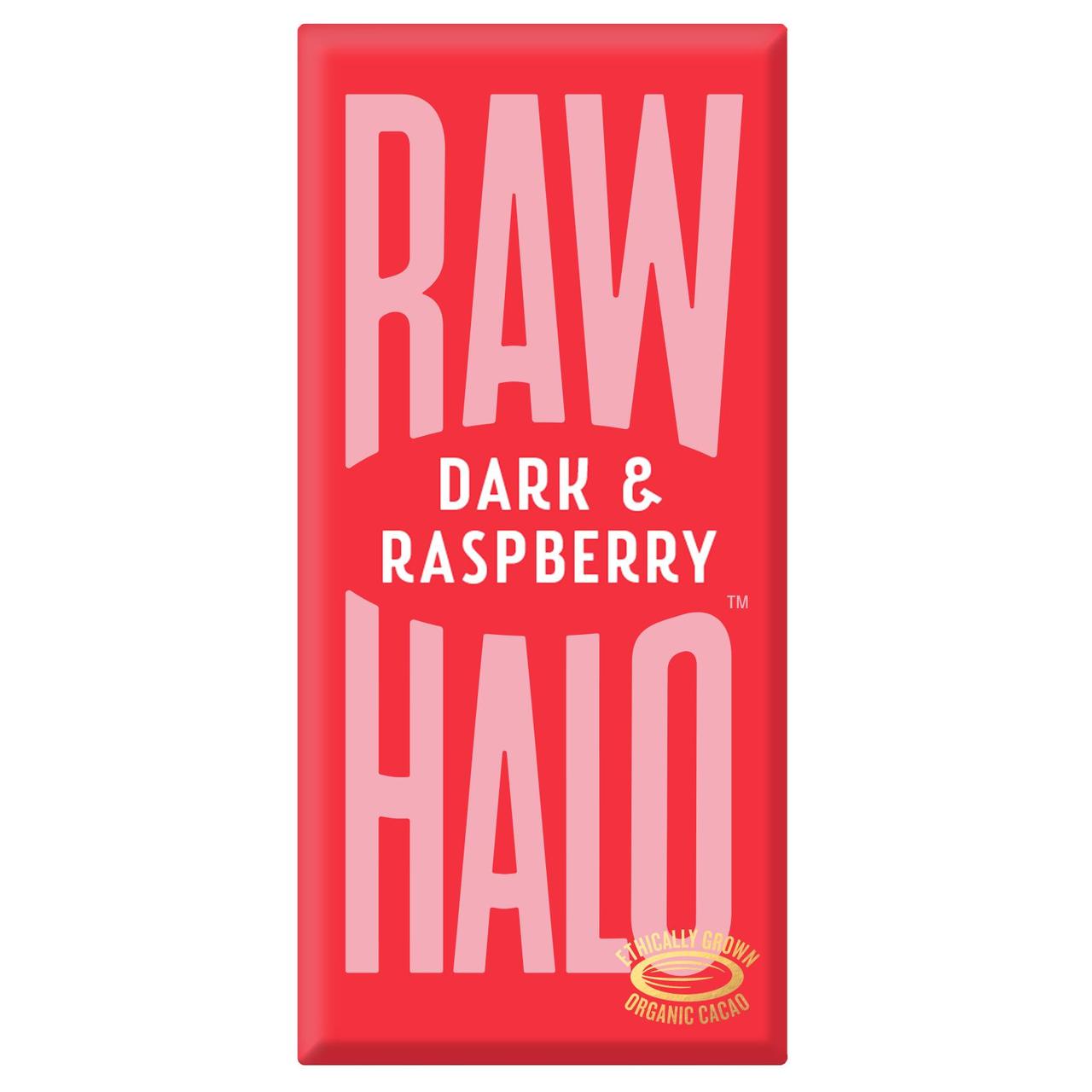 Raw Halo Vegan Dark & Raspberry Chocolate Bar