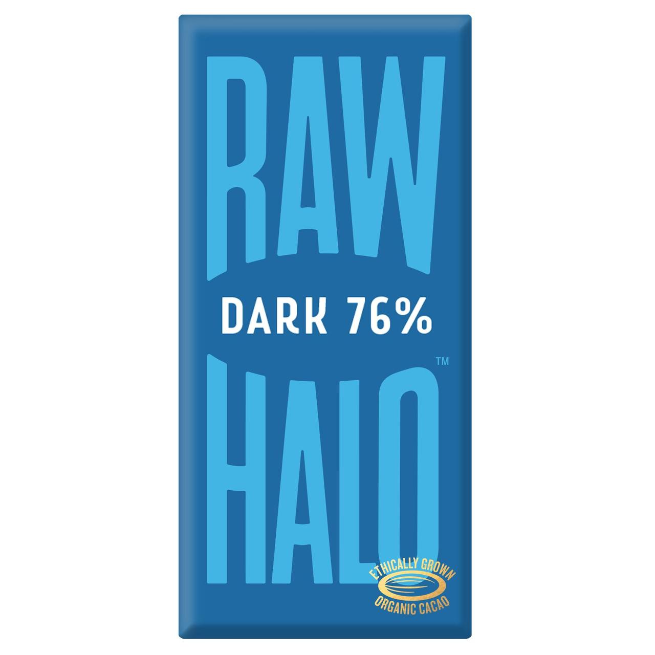 Raw Halo Vegan Dark 76% Chocolate Bar