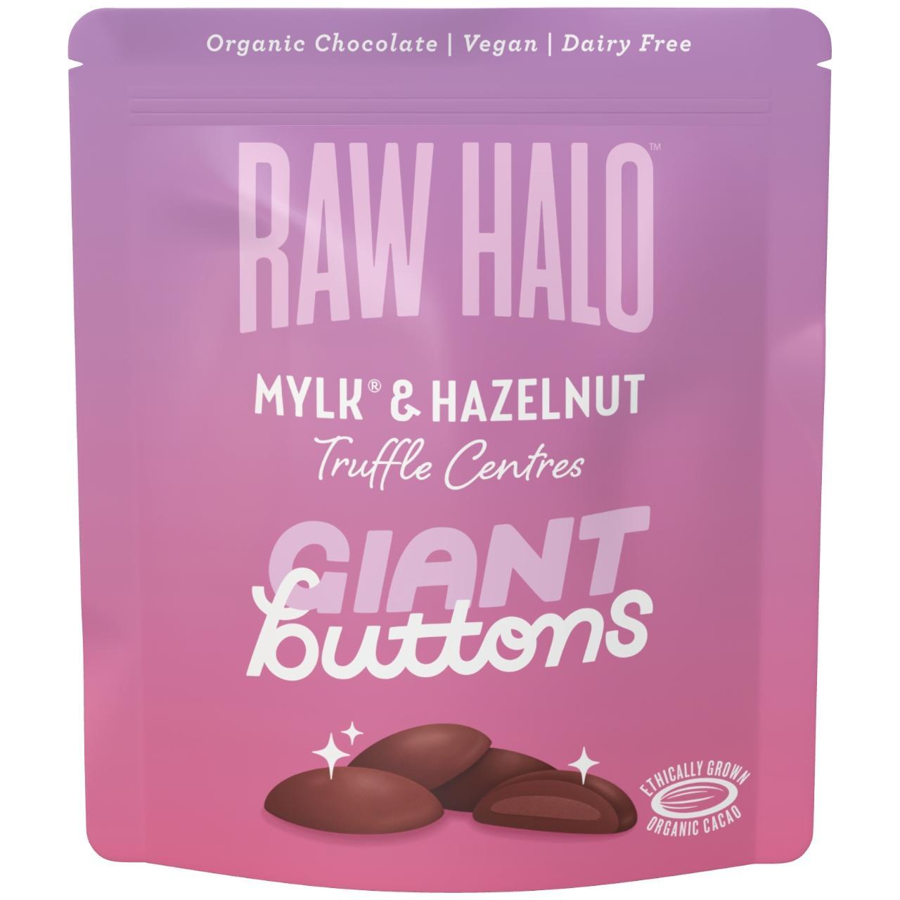 Raw Halo Mylk & Hazelnut Vegan Giant Chocolate Buttons