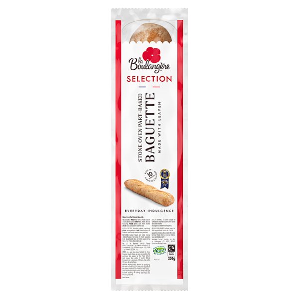 La Boulangere Plain Stonebaked Baguette  250g