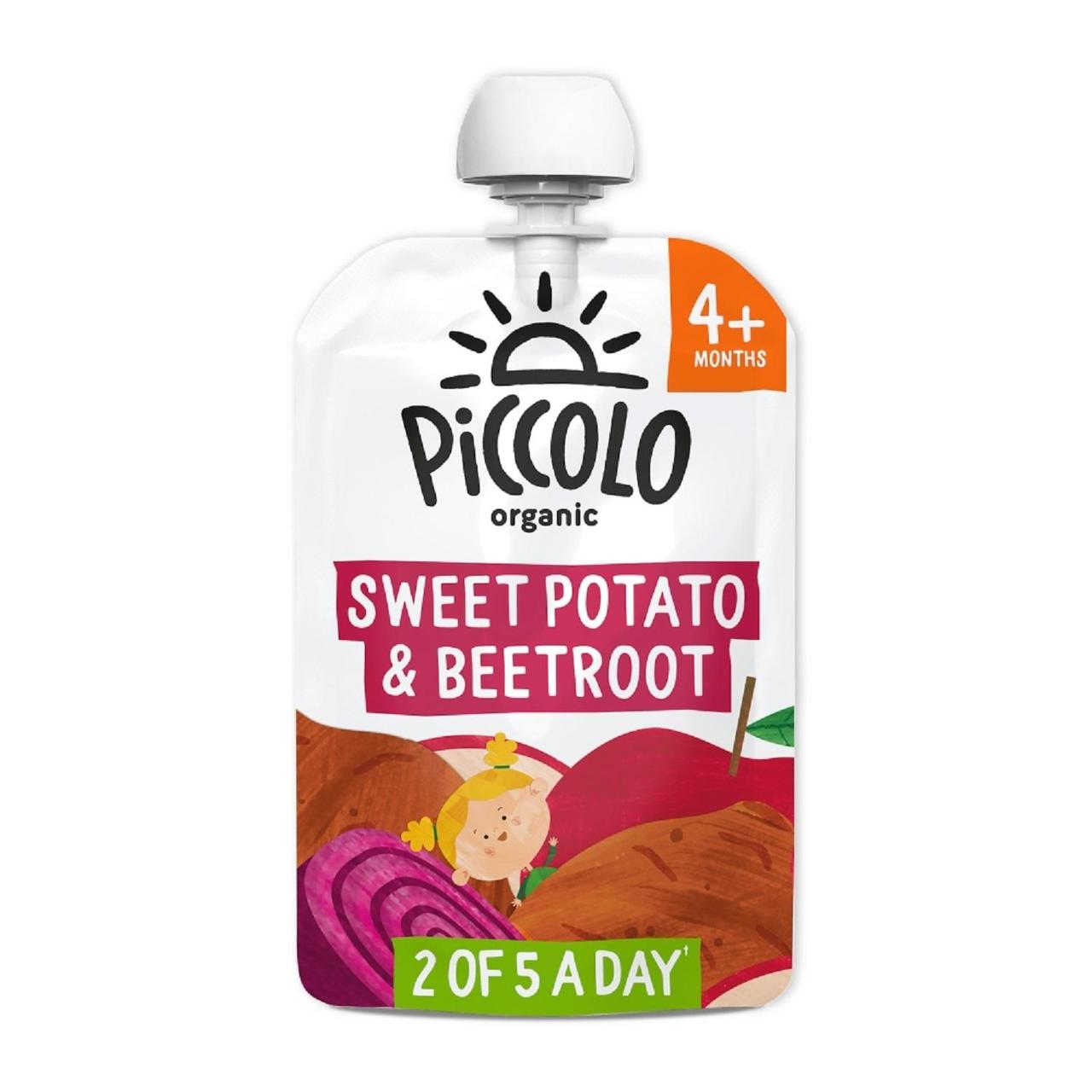 Piccolo Sweet Potato, Apple, Pear & Beetroot Organic Pouch, 4 mths+