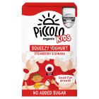 Piccolo Organic Kids Squeezy Yoghurt Strawberry & Banana 4x