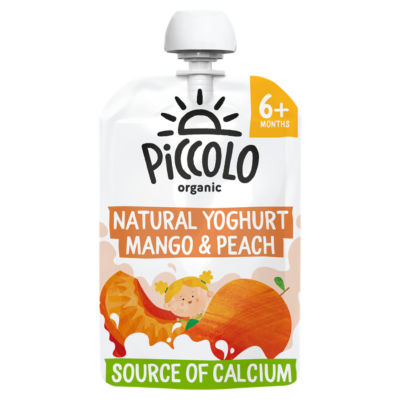 Piccolo Organic Natural Yogurt Mango & Peach 100G