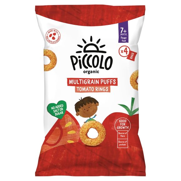 Piccolo Baby Food Tomato Puff rings Multipack Snack