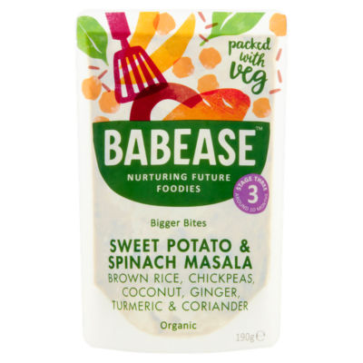 Babease Organic Sweet Potato & Spinach Masala