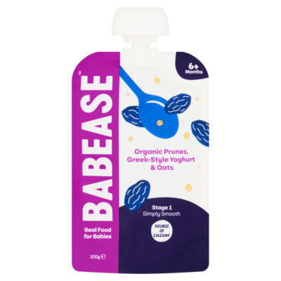 Babease Organic Greek-Style Yoghurt with Prunes & Oats Around 6 Months