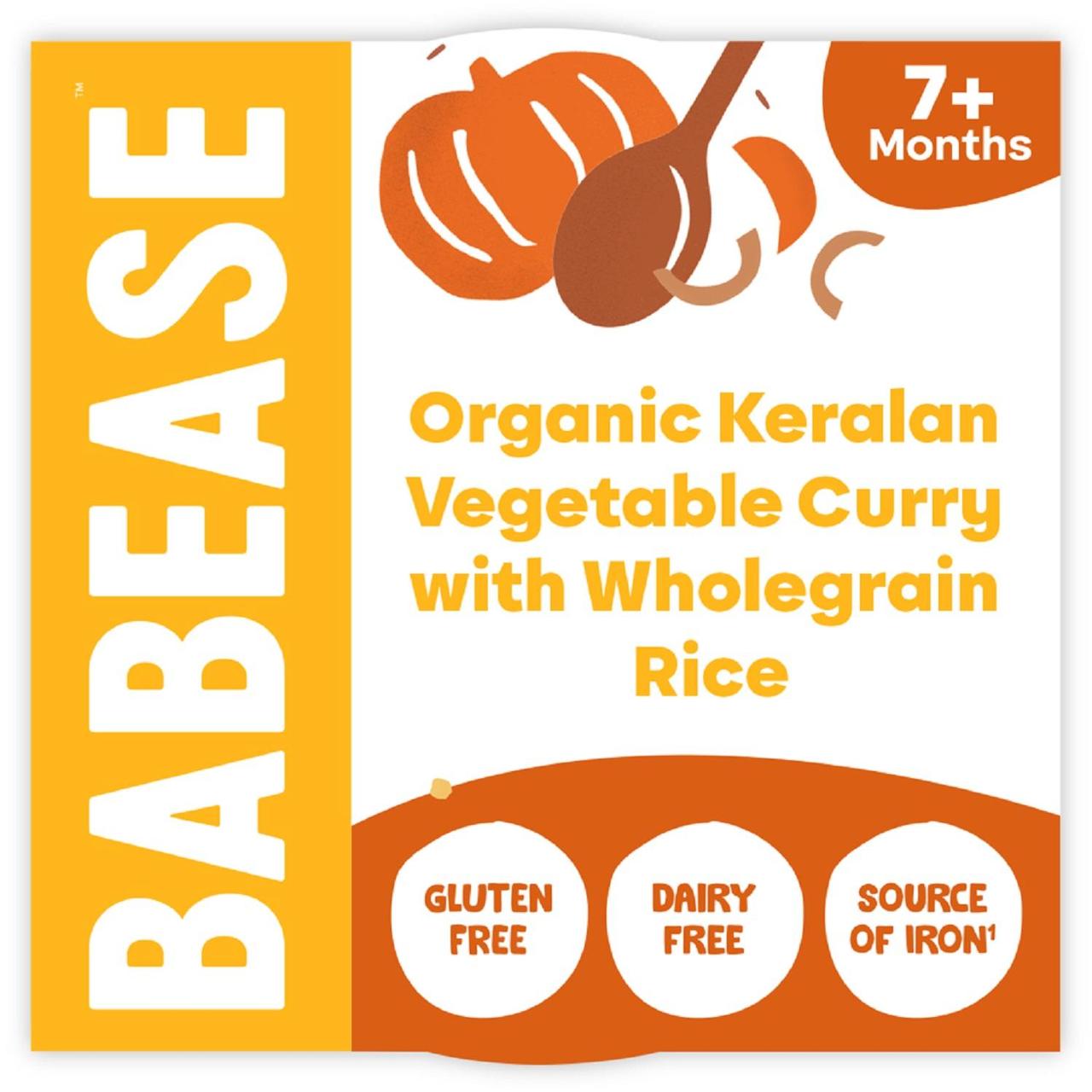 Babease Organic Keralan Vegetable Curry Baby Food Pot 7+months