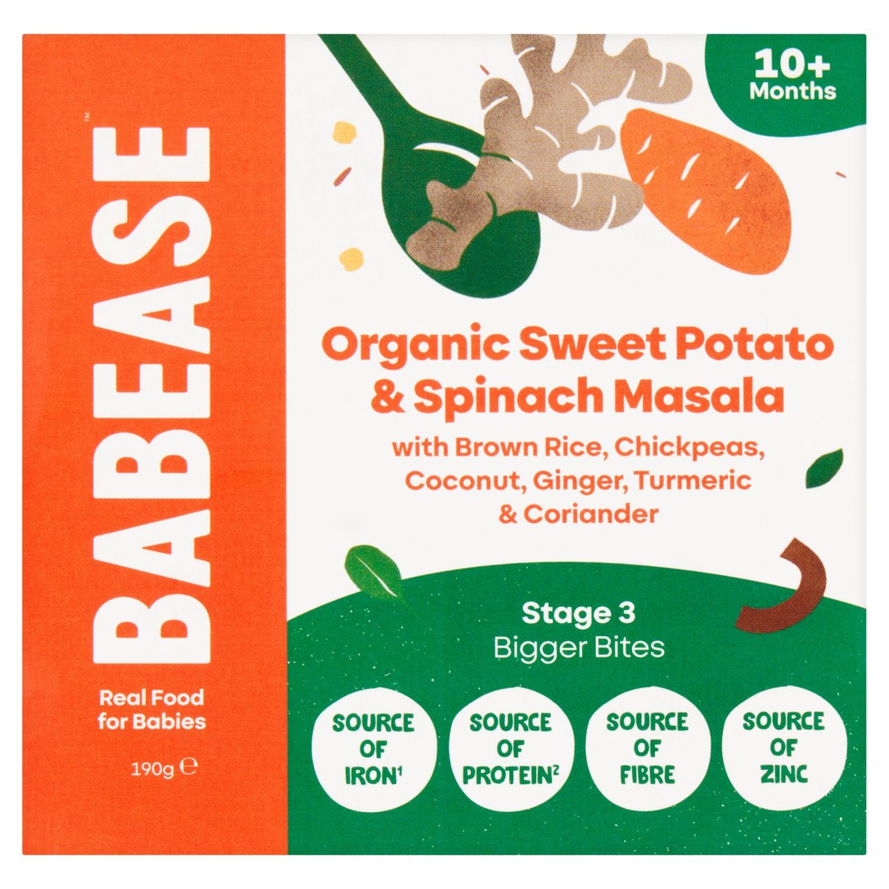 Babease Sweet Potato & Spinach Masala Baby Food Pot 10+months