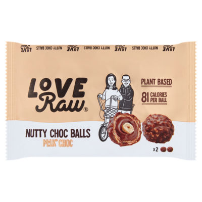 Love Raw Nutty Choc Balls M:lk Choc 2 x 14g (28g)