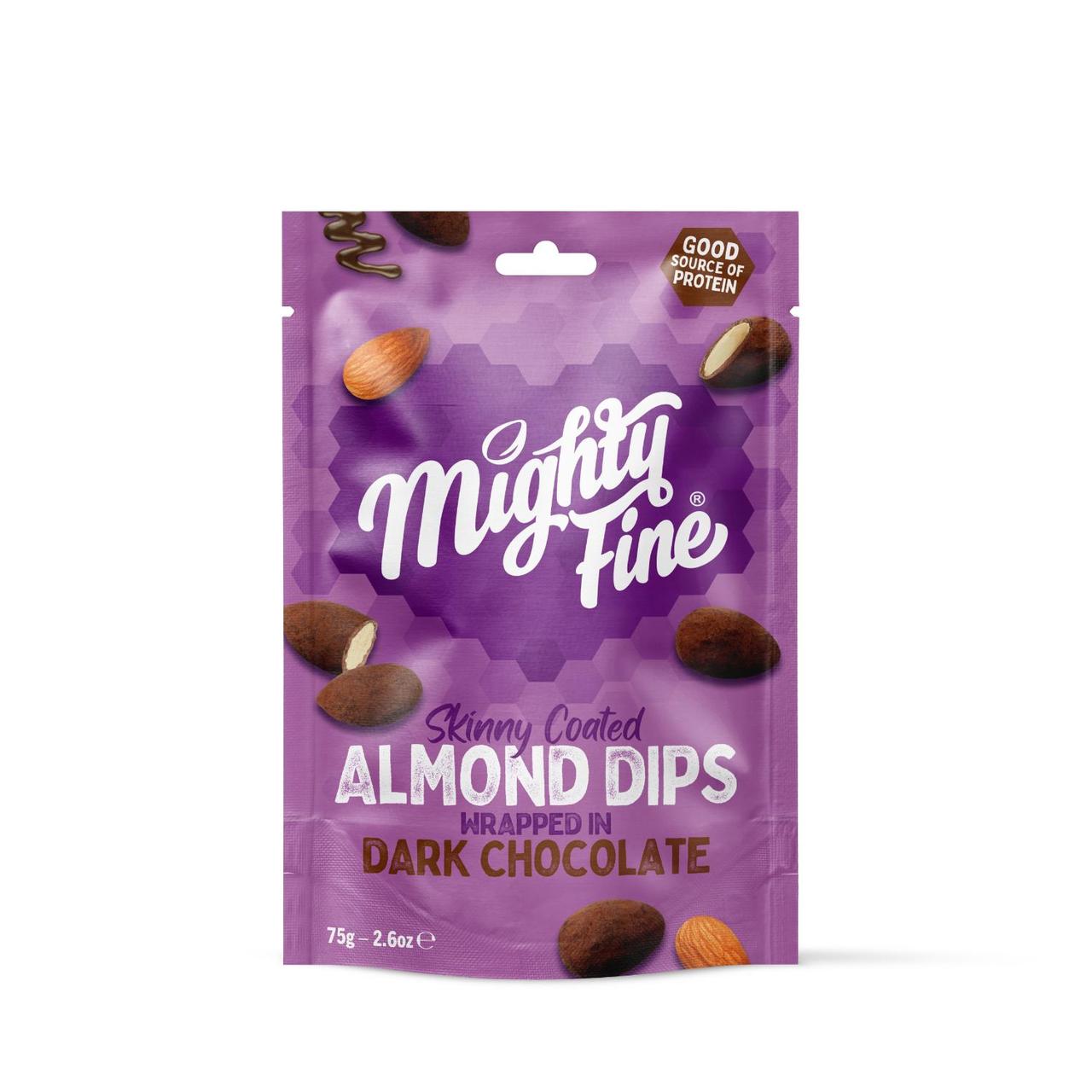 Mighty Fine Dark Chocolate Almond Dips