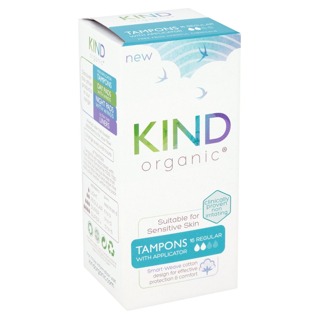 Kind Organic Applicator Tampons Regular