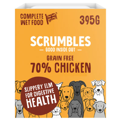 Scrumbles Wet Dog Food Pate, Grain Free Chicken