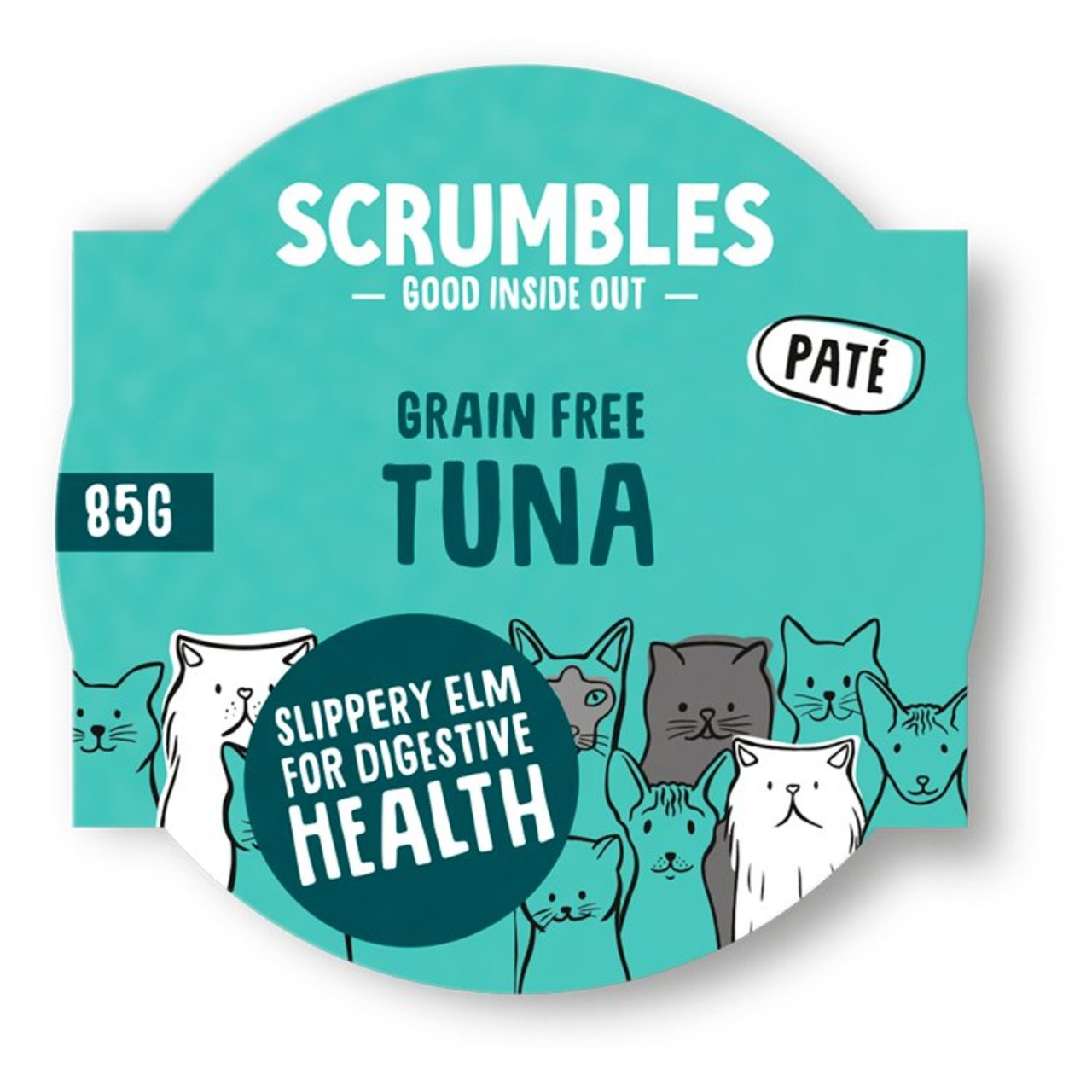 Scrumbles Grain Free Tuna, Adult Pate, Wet Cat Food