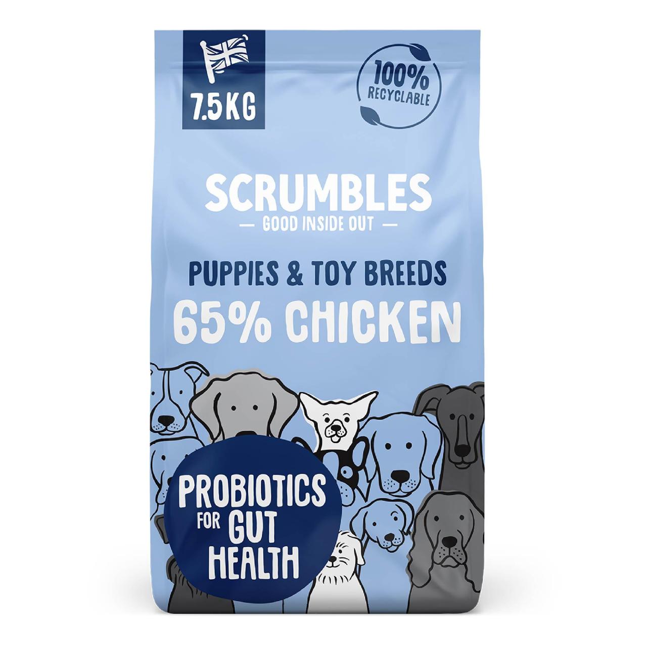 Scrumbles Gluten free, Puppies & Toys Chicken Dry Dog Food