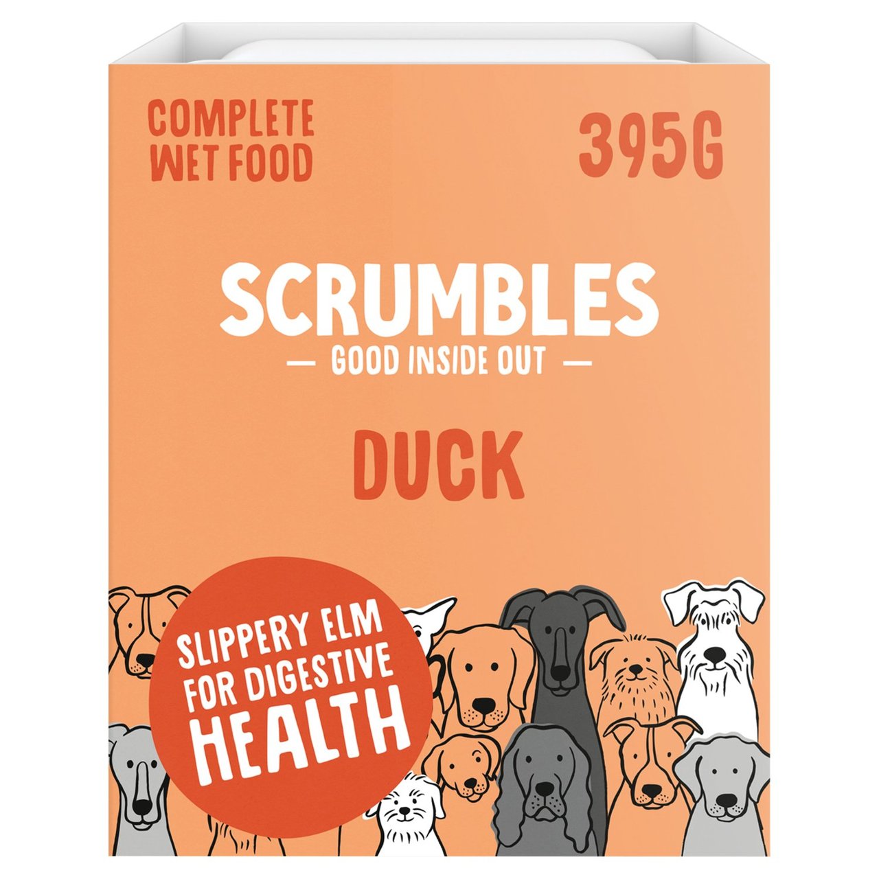 Scrumbles 70% Duck Complete Wet Food 395g