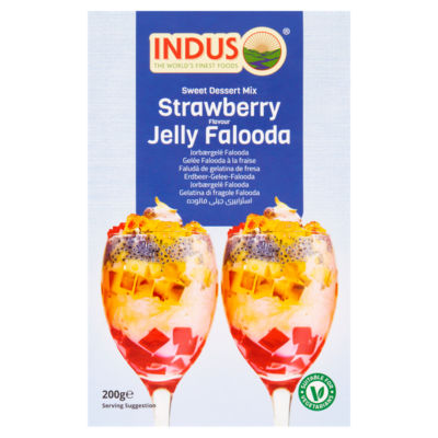 Indus Sweet Dessert Mix Strawberry Flavour Jelly Falooda 200g