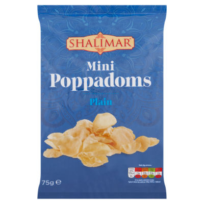 Shalimar Plain Mini Poppadoms 75g