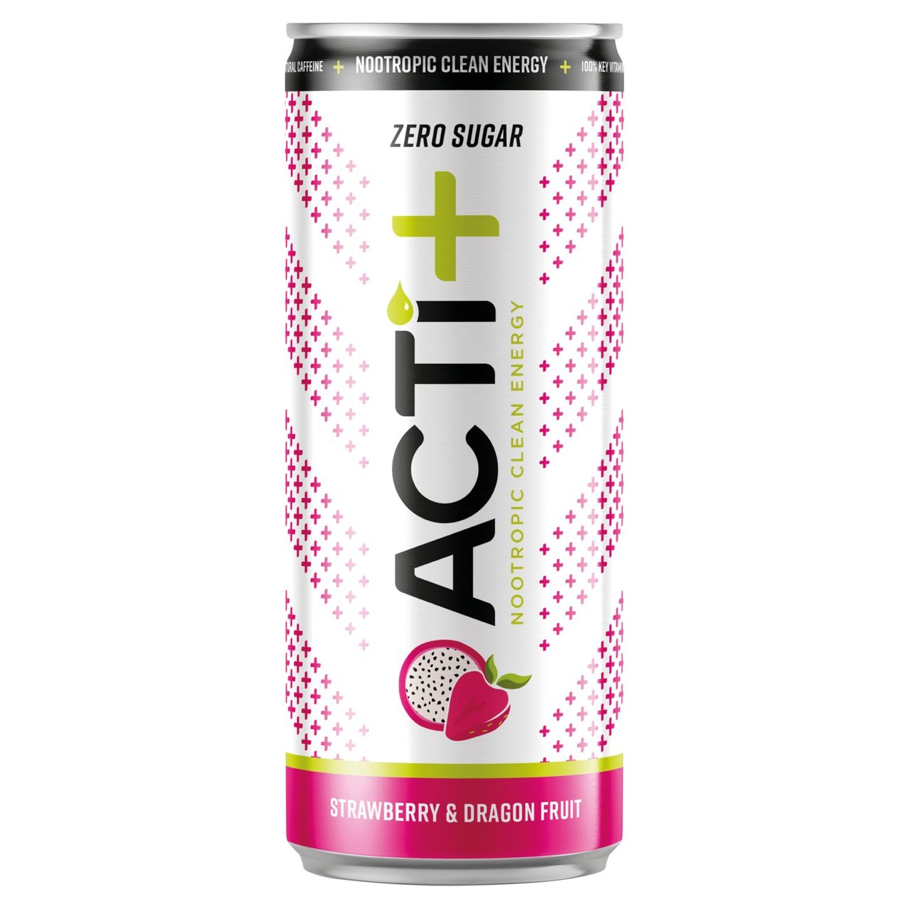 Acti+ Zero Sugar Clean Energy Drink Strawberry & Dragon Fruit