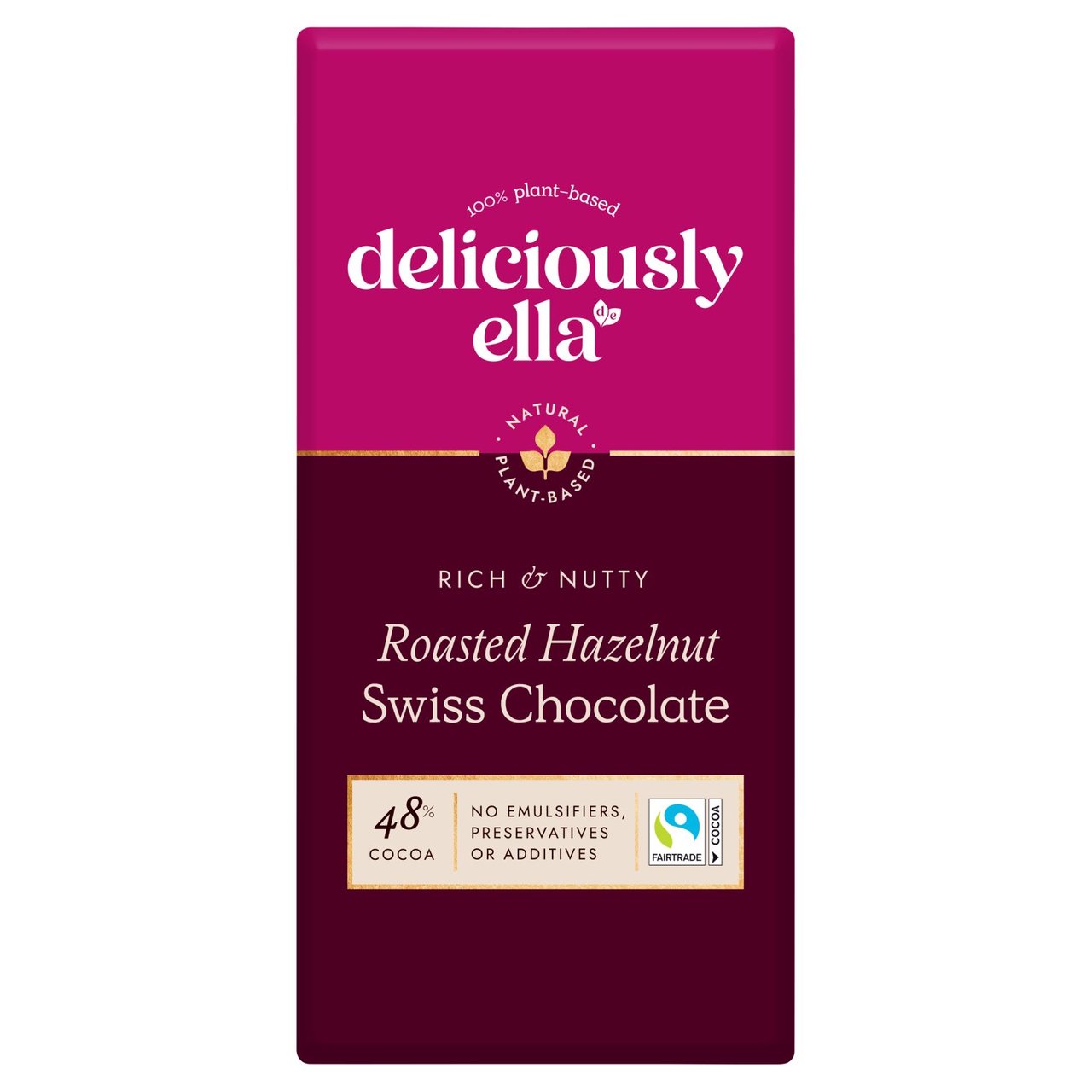 Deliciously Ella Roasted Hazelnut Swiss Chocolate