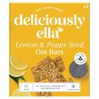 Deliciously Ella Lemon & Poppy Seed Oat Bars 3x50g