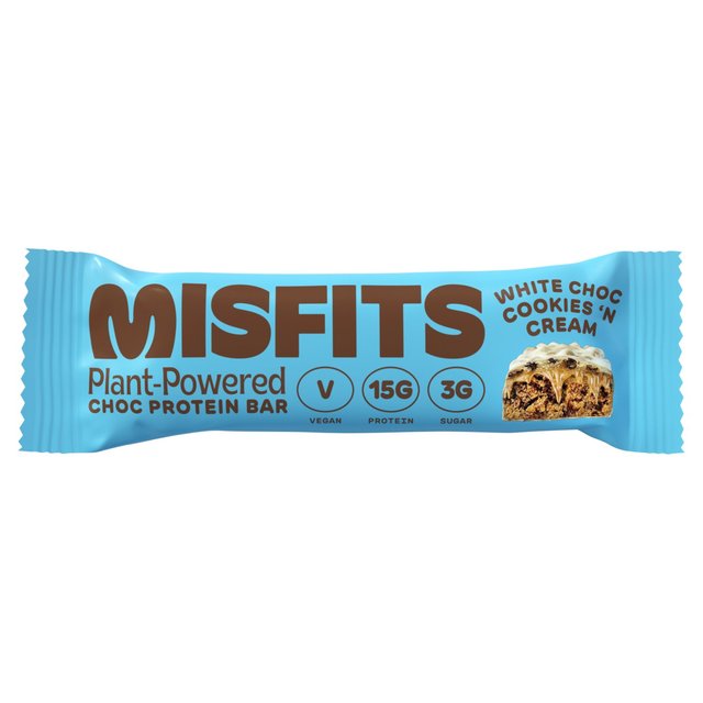 Misfits Vegan Chocolate Cookies & Cream Protein Bar 45g