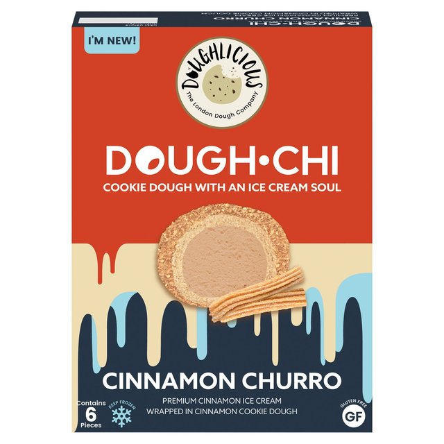 Doughlicious Cinnamon Churro Cookie Dough & Gelato Bites 6 x 34g