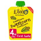 Ella's Kitchen Organic Sweetcorn First Tastes Baby Food Pouch 4+ Months  70g