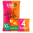 Ella's Kitchen Raspberry + Mango Puff Pops Multipack Baby Snack 10+ Months