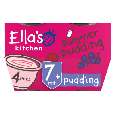 Ella's Kitchen Organic Summer Pudding Baby Dessert Pot Multipack 7+ Months