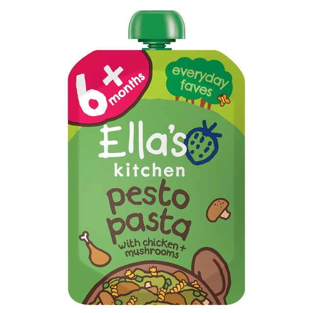 Ella's Kitchen Chicken Pesto Pasta Baby Food Pouch 6+ Months