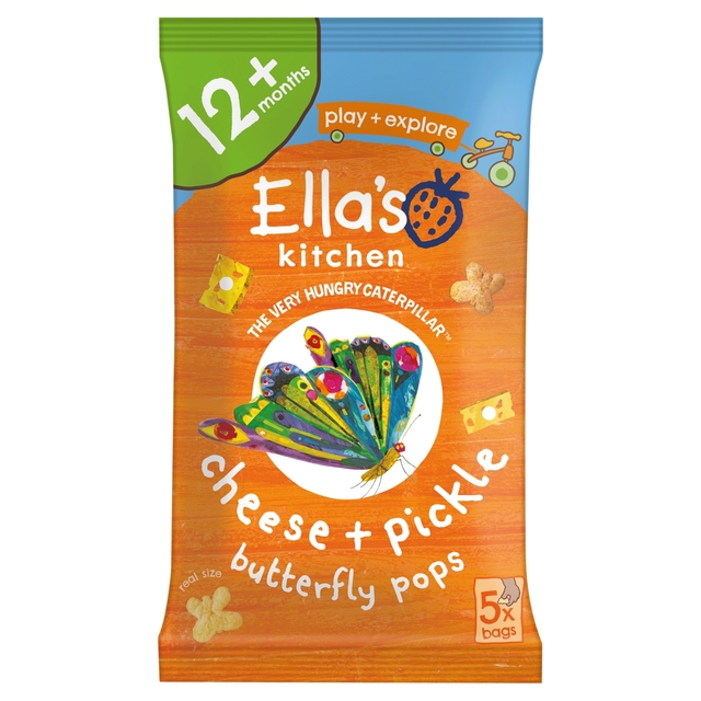 Ella's Kitchen Cheese & Pickle Flavour Butterfly Pops 12+ Months 5x12g