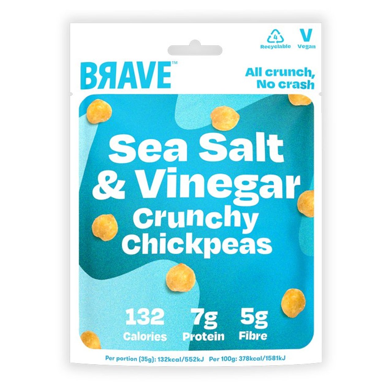 BRAVE Roasted Chickpeas Salt & Vinegar