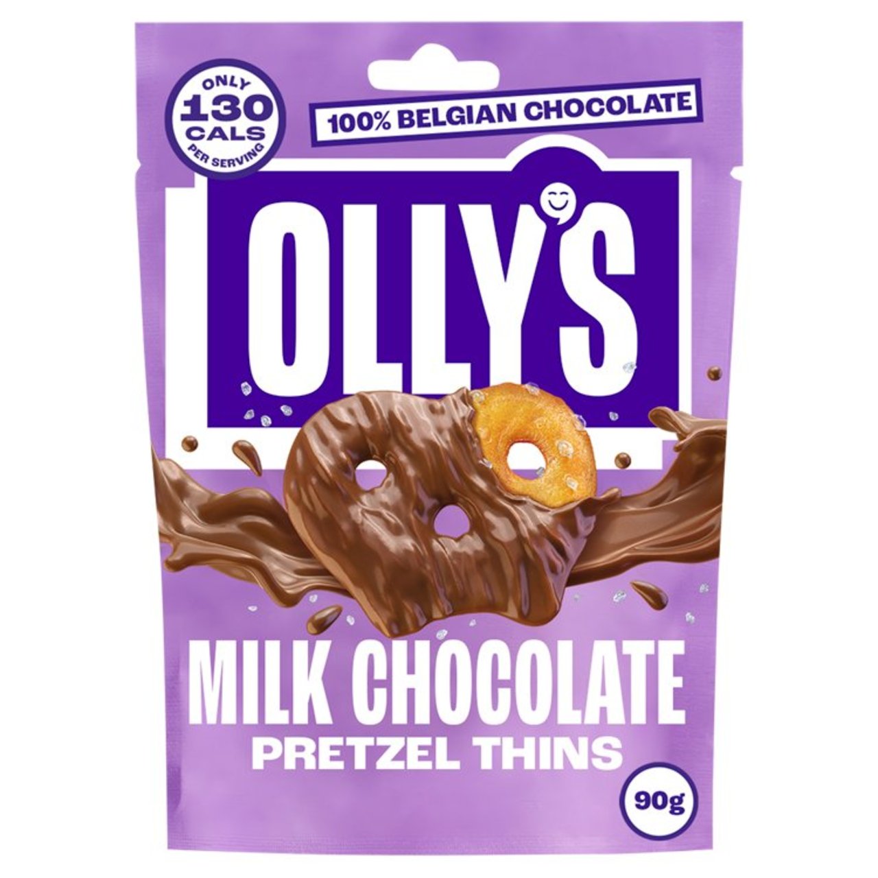 Olly's Pretzel Thins - Salted Milk Chocolate