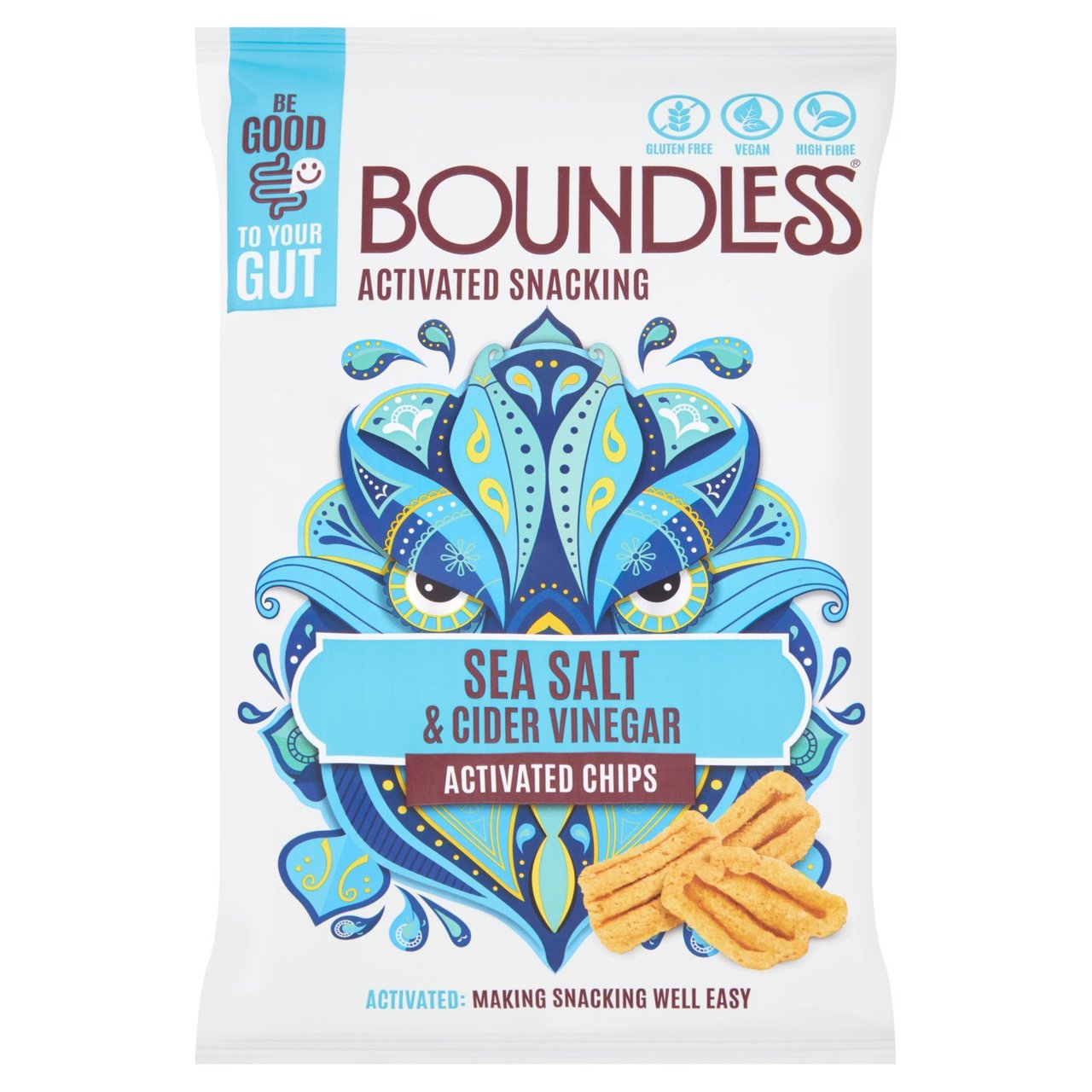 Boundless, Sea Salt and Cider Vinegar Chips, Sharing Bag