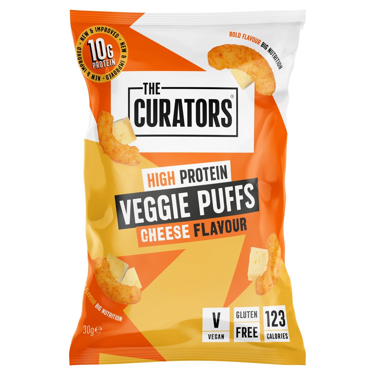 The Curators High Protein Cheese Veggie Puffs